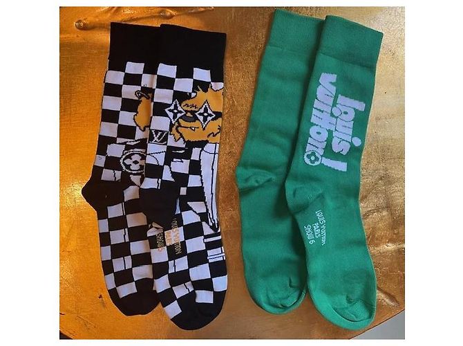 RARE Louis Vuitton LV archives socks set Virgil Abloh Multiple colors - view 4