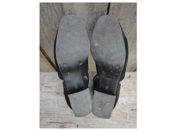 Autre Marque Sandali in suede traforato nero 37 - vista 5