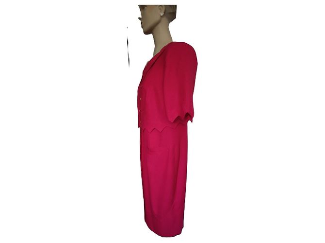 Louis Féraud Kleid Fuchsia aus Viskose Fuschia - Ansicht 2