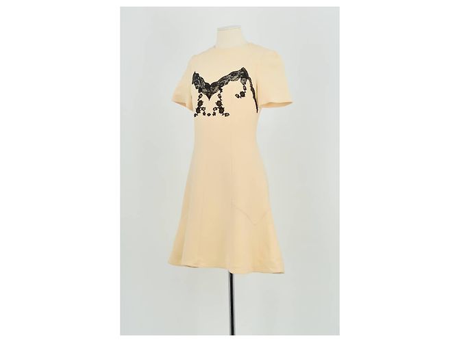 Louis Vuitton Beigefarbenes Wollkleid - Ansicht 4