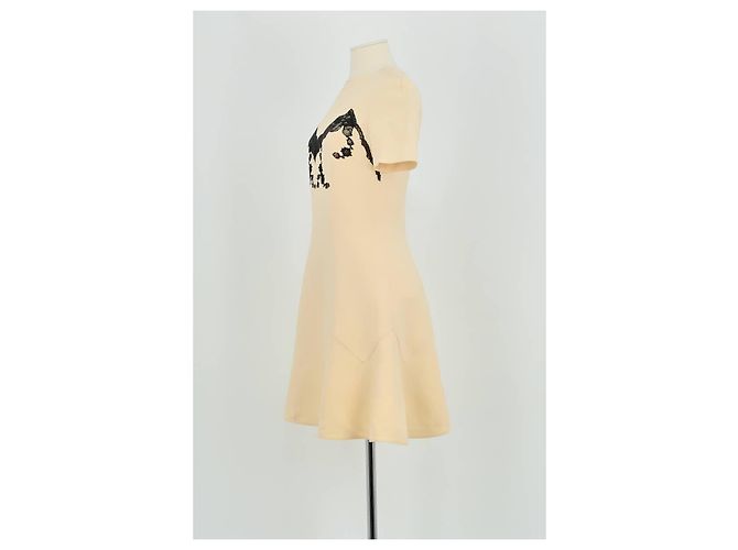 Louis Vuitton Beigefarbenes Wollkleid - Ansicht 5