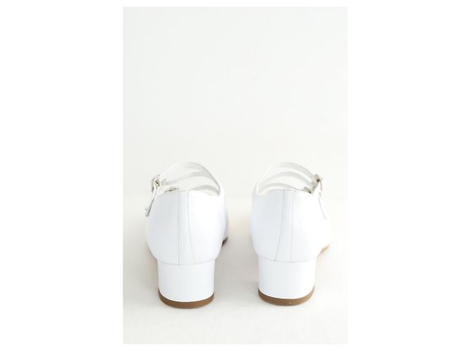 Carel Tacchi in pelle bianchi Bianco - vista 2