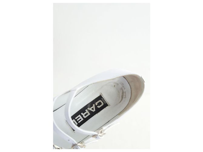 Carel Tacchi in pelle bianchi Bianco - vista 4