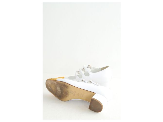Carel Tacchi in pelle bianchi Bianco - vista 7