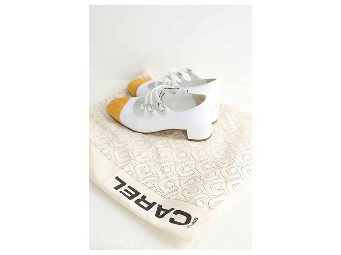 Carel Tacchi in pelle bianchi Bianco - vista 8