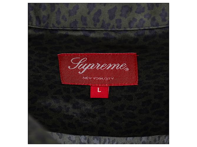 Supreme Camicia in seta leopardata suprema Multicolore - vista 8