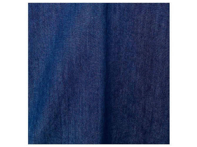 Autre Marque Polo Sunnei in denim blu a maniche corte - vista 10