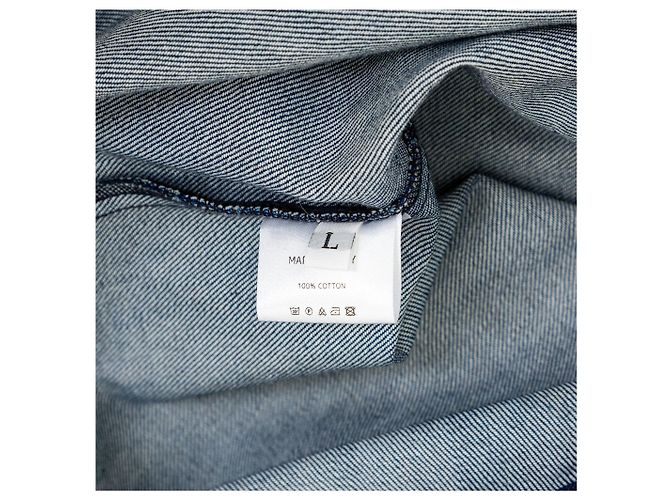 Autre Marque Polo Sunnei in denim blu a maniche corte - vista 14