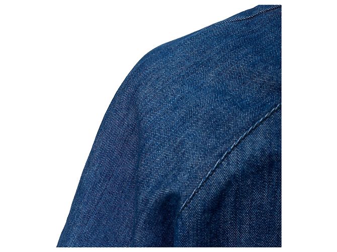 Autre Marque Polo Sunnei in denim blu a maniche corte - vista 7