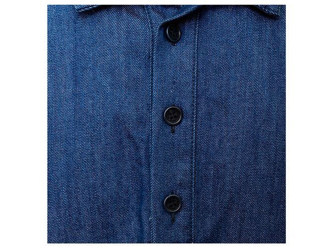 Autre Marque Polo Sunnei in denim blu a maniche corte - vista 8