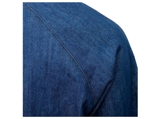 Autre Marque Polo Sunnei in denim blu a maniche corte - vista 9