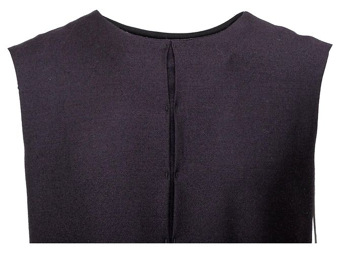T-shirt in misto lana Jil Sander blu navy - vista 3