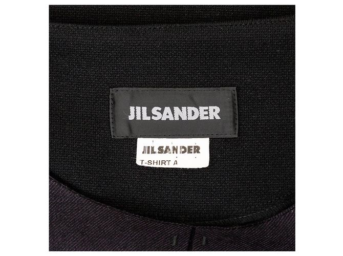 T-shirt in misto lana Jil Sander blu navy - vista 8