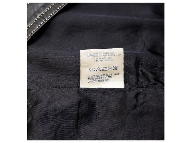 Gianni Versace Lederweste Schwarz - Ansicht 14