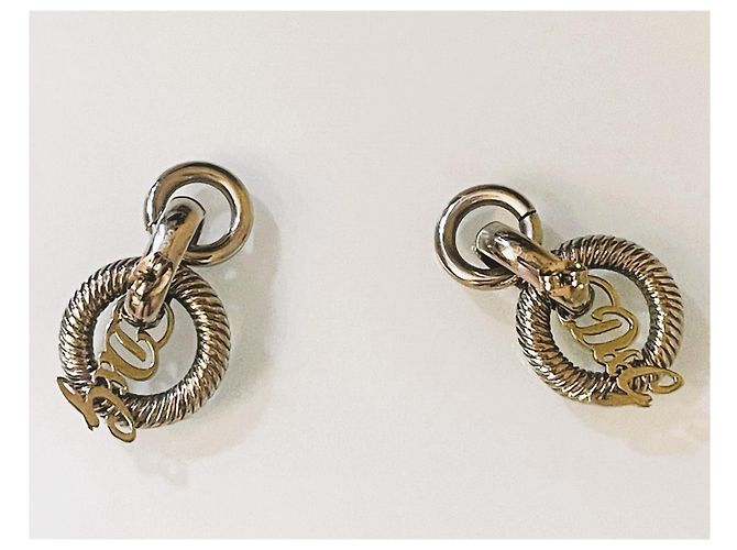 Pendientes refinados DOLCE & GABBANA mod. DJ0770 de acero plateado con trabajo de malla marina Plata - vista 10