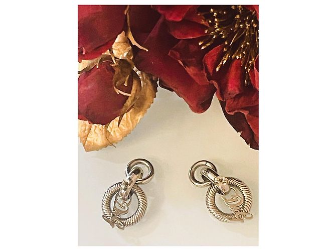 Pendientes refinados DOLCE & GABBANA mod. DJ0770 de acero plateado con trabajo de malla marina Plata - vista 5