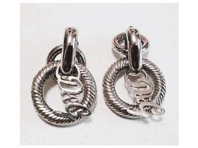 Pendientes refinados DOLCE & GABBANA mod. DJ0770 de acero plateado con trabajo de malla marina Plata - vista 6
