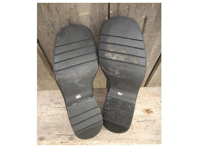 Derby Gucci in pelle nera Nero - vista 7