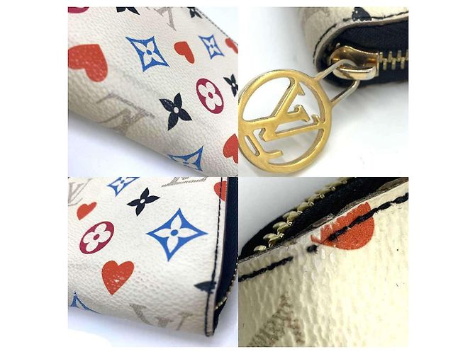 Cartera Zippy Monograma Multicolor Louis Vuitton Blanco - vista 4