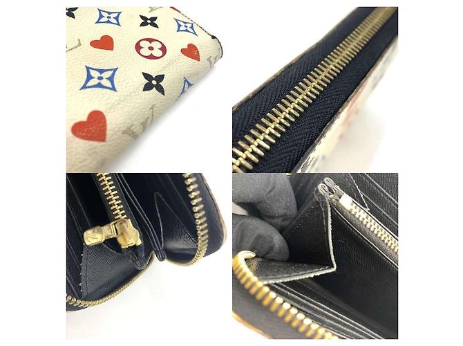Cartera Zippy Monograma Multicolor Louis Vuitton Blanco - vista 7