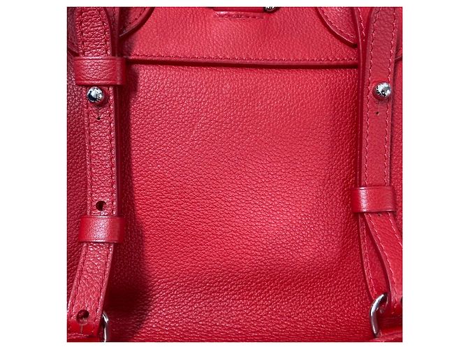 Zaino Lockme in taurillon rosso Louis Vuitton - vista 11