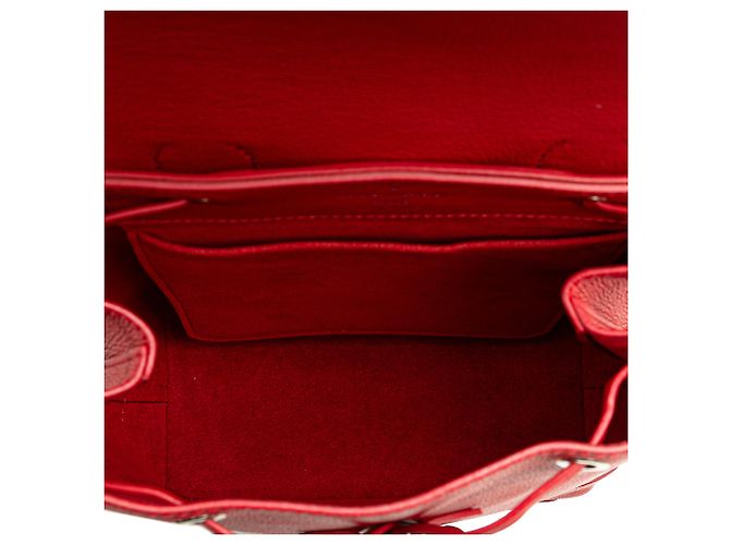 Zaino Lockme in taurillon rosso Louis Vuitton - vista 4