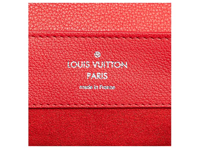 Zaino Lockme in taurillon rosso Louis Vuitton - vista 5