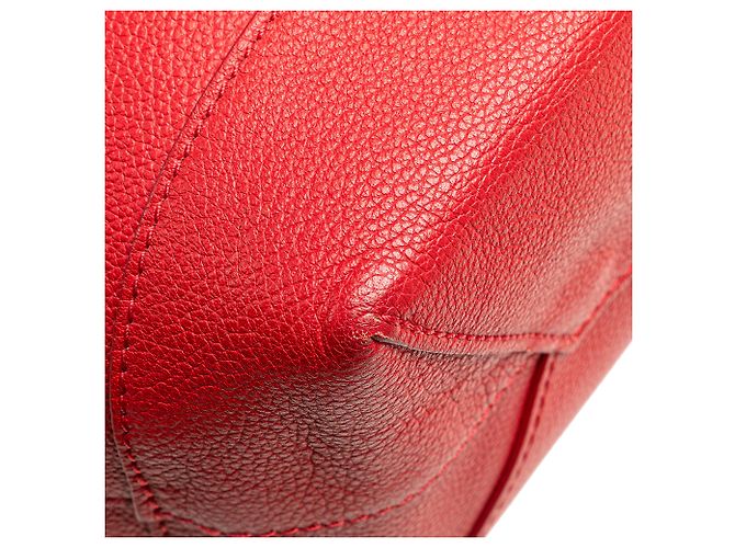 Zaino Lockme in taurillon rosso Louis Vuitton - vista 9
