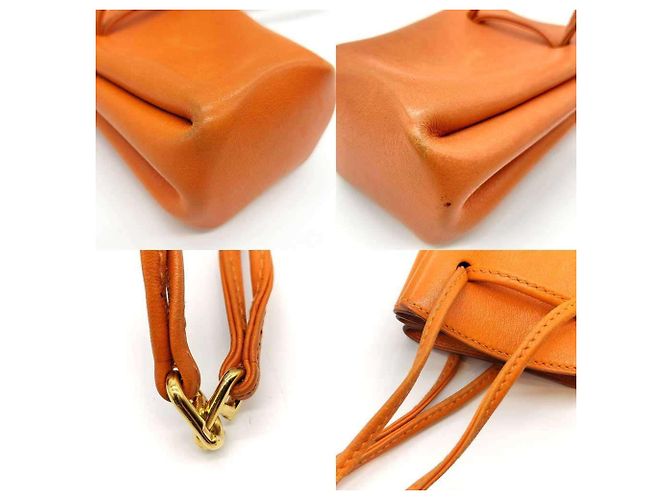 Hermès Pochette Hermes Vespa in Arancione - vista 4