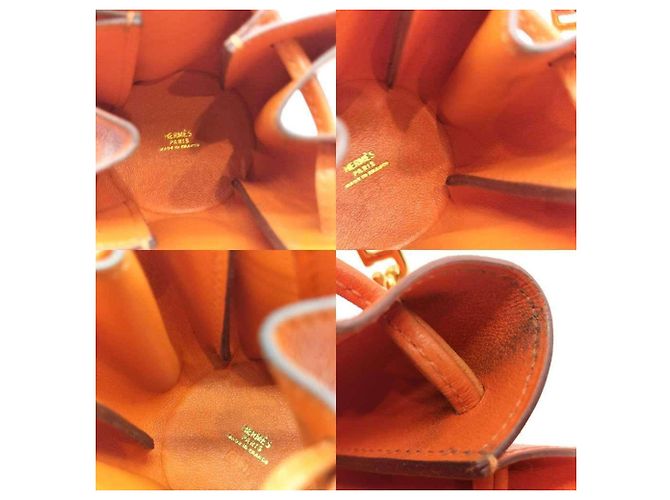 Hermès Pochette Hermes Vespa in Arancione - vista 5