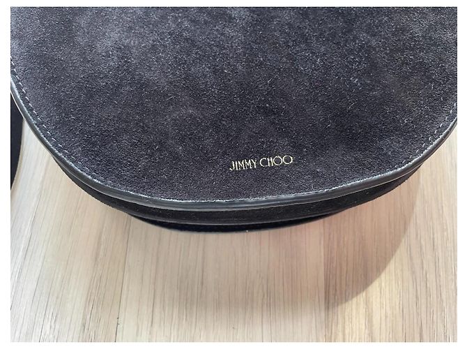 Borsa a tracolla Jimmy Choo in suede nero - vista 5