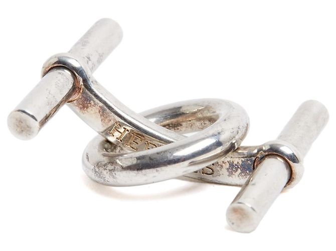 Gemelli in Argento Sterling Chaine d'Ancre di Hermès Hermès Esaurito - vista 3