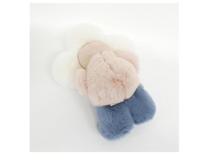 Doudou Vivienne en peluche Louis Vuitton Blanc Bleu Beige - vue 3