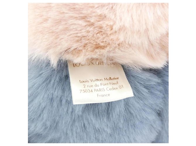 Doudou Vivienne en peluche Louis Vuitton Blanc Bleu Beige - vue 6