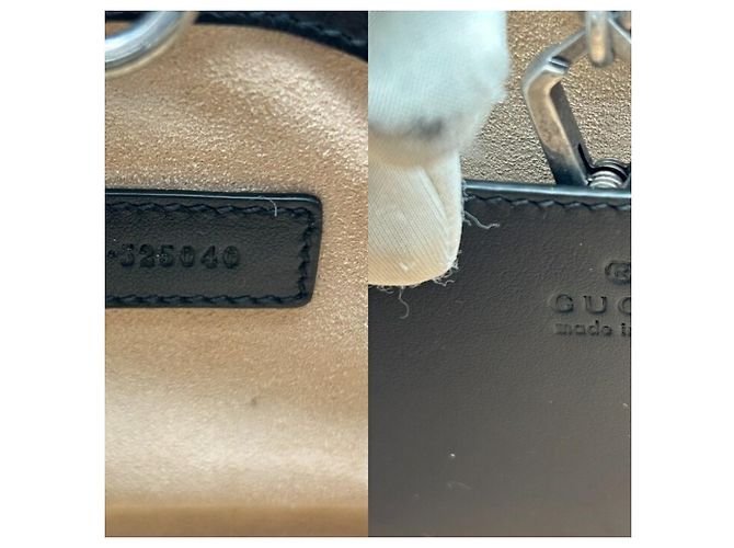 Borsa Tote Piccola Gucci GG Marmont Nero - vista 10