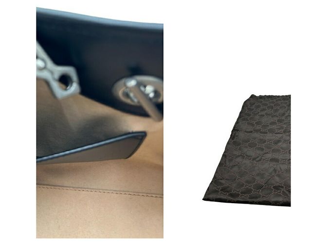 Borsa Tote Piccola Gucci GG Marmont Nero - vista 5