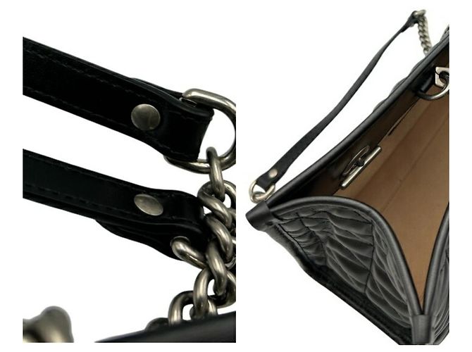 Borsa Tote Piccola Gucci GG Marmont Nero - vista 9