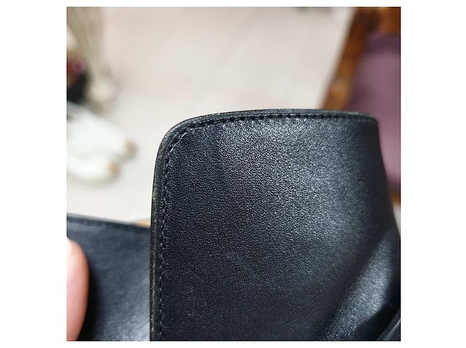 Hermès Schwarze Leder-Ankle Boots von Hermes Veo Größe 38 - Ansicht 13