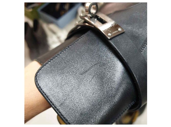 Hermès Schwarze Leder-Ankle Boots von Hermes Veo Größe 38 - Ansicht 6