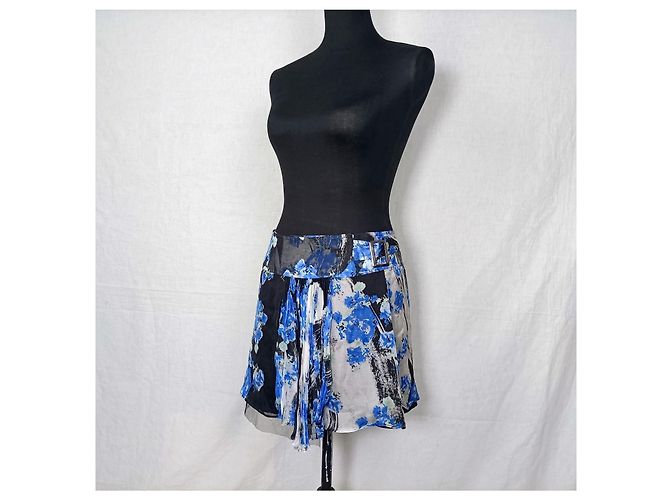 John Galliano va en seda y2k Azul Multicolor - vista 4