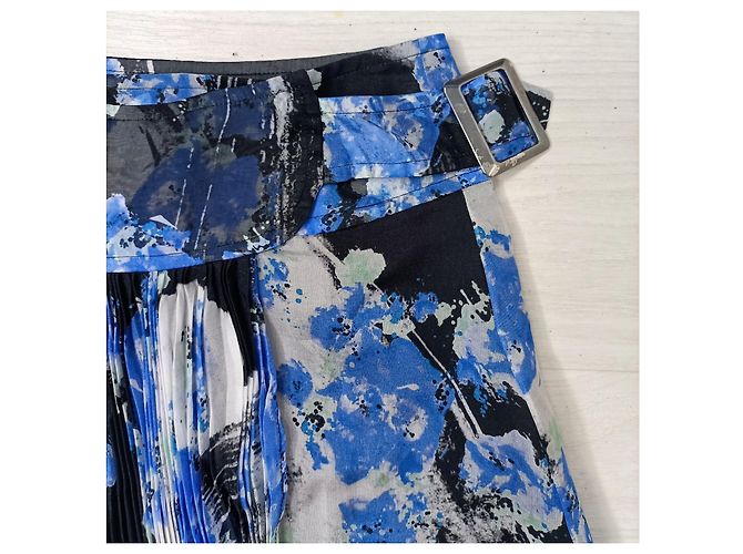 John Galliano va en seda y2k Azul Multicolor - vista 7