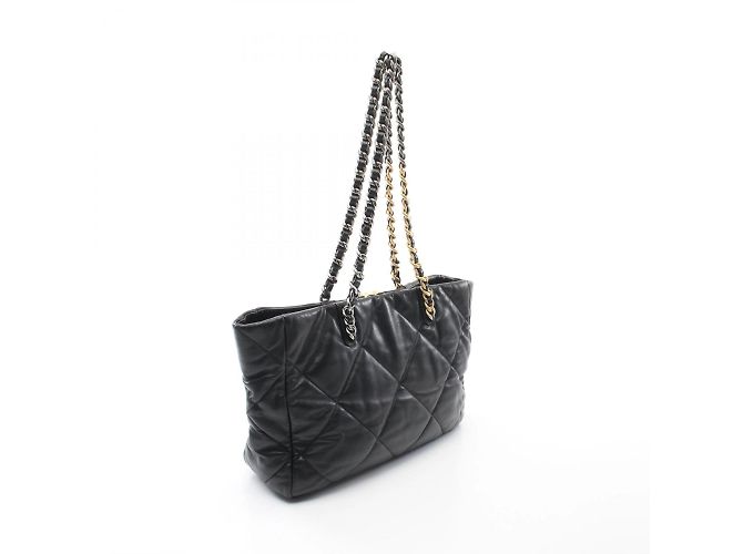 Borsa Tote Matelassé Chanel 19 Nero - vista 3