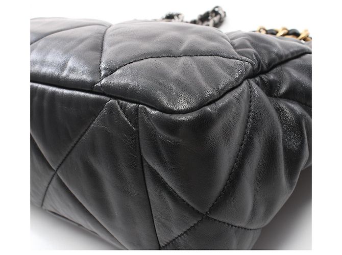 Borsa Tote Matelassé Chanel 19 Nero - vista 8