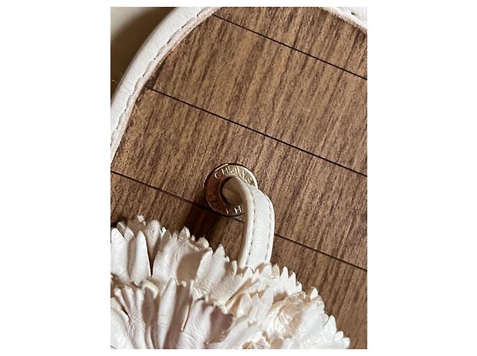 Chanel Ledersandalen Weiß Größe 38 - Ansicht 8
