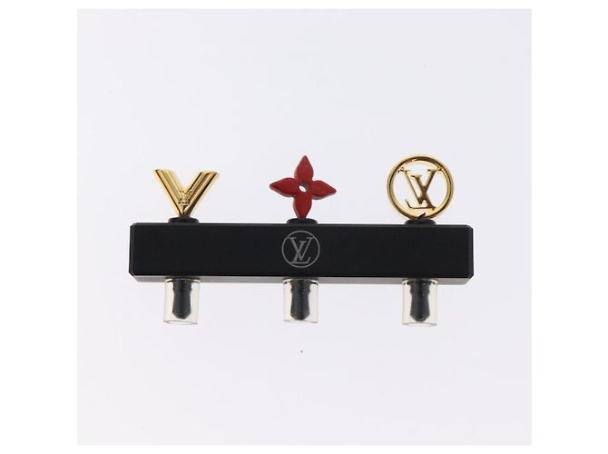 LOUIS VUITTON Conector de auriculares metal Oro M61014 LV Auth BD2256 Dorado - vista 3