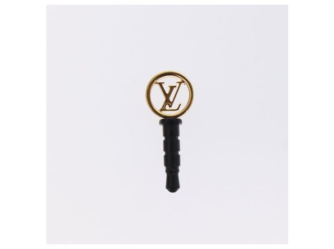 LOUIS VUITTON Conector de auriculares metal Oro M61014 LV Auth BD2256 Dorado - vista 4