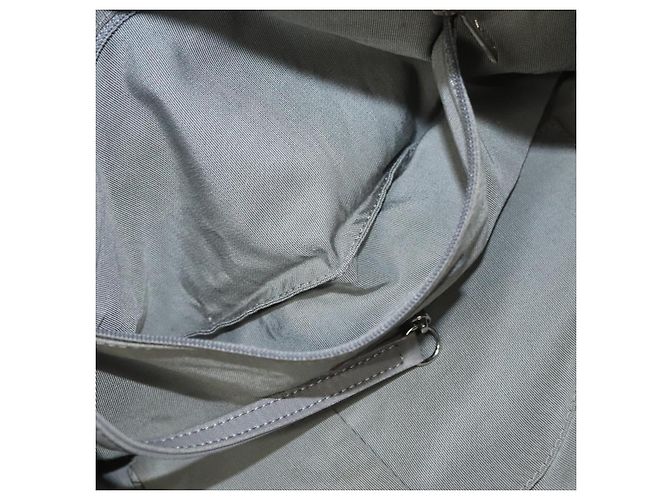 CHANEL Catena Parigi Bizantino Borsa a Spalla Nylon Nero Argento CC Auth BD2076 - vista 20