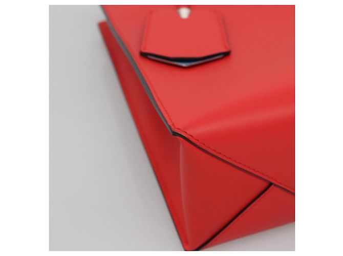 Borsa a mano in pelle BALENCIAGA Cable Shopper S 2way Rossa Argento 371177 Auth BD2212 Rosso - vista 15