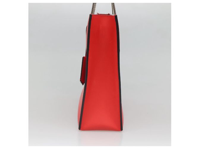 Borsa a mano in pelle BALENCIAGA Cable Shopper S 2way Rossa Argento 371177 Auth BD2212 Rosso - vista 4