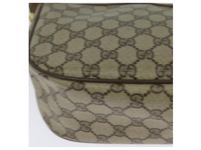 GUCCI GG Supreme Web Sherry Line Borsa a Spalla PVC Beige 56 02 032 Auth BD2176 D'oro - vista 12